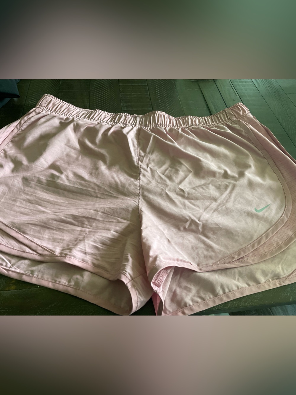 Nike Pink Dri-FIT Athletic Shorts with Black Swoosh